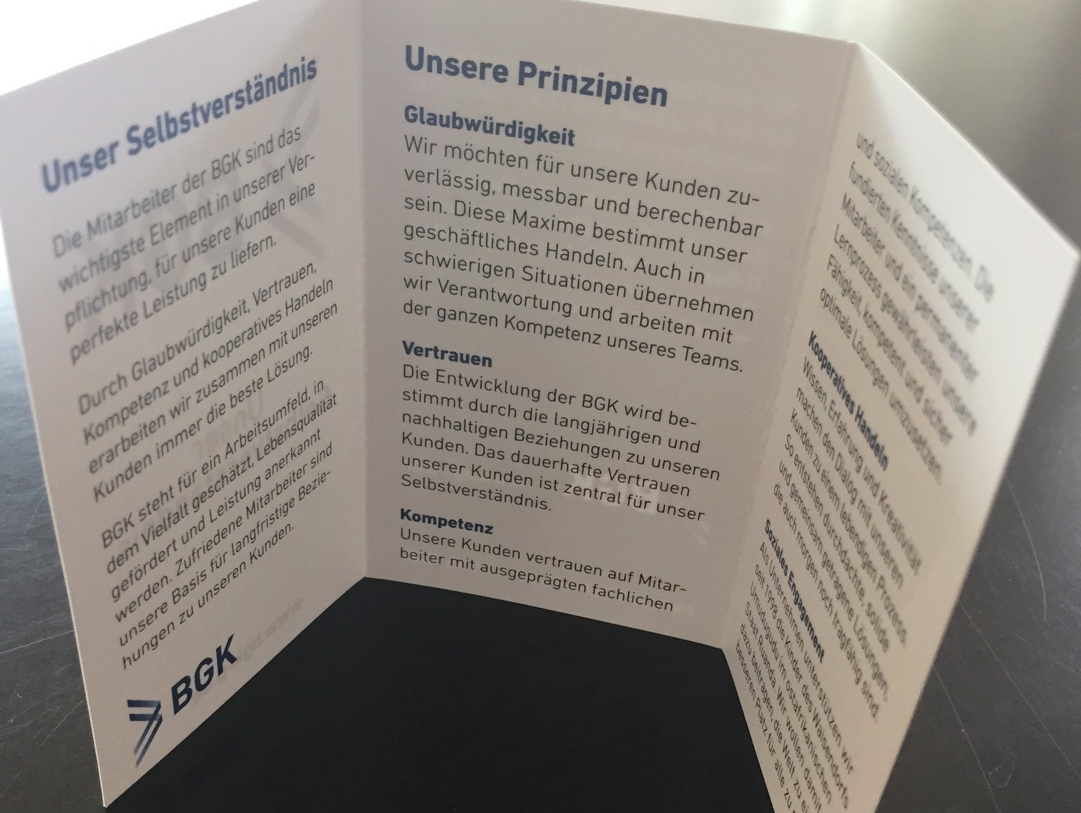 Das BGK-Selbstverständnis