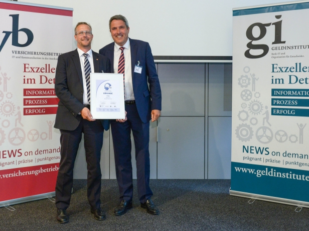 Roman Vorholt (Leiter Operations Wüstenrot Bausparkasse), Dr. Joachim Degel (Geschäftsführer BGK). Quelle: Frankfurt School Verlag