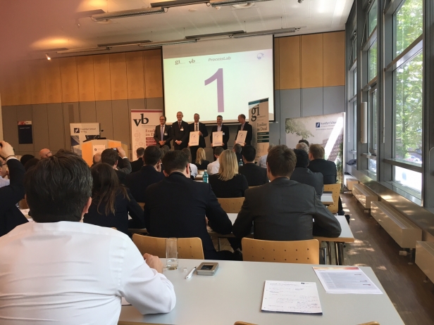 Der 1. Platz des Best Process Award 2016 für die Wüstenrot Bausparkasse